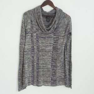 Charcoal Grey Cowl Neck Sweater Size Small